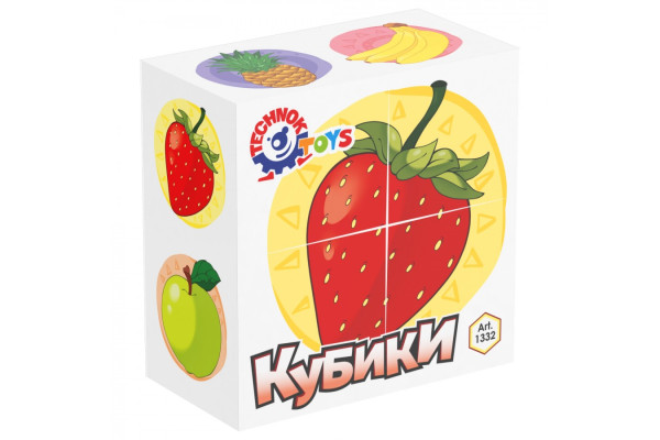 Іграшка кубики "Фрукти ТехноК", арт.1332