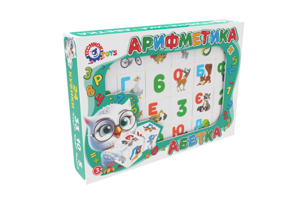 Іграшка кубики "Абетка+ арифметика ТехноК", арт.2728