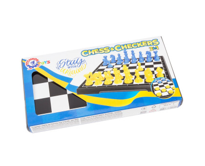 Іграшка "Набір настільних ігор ТехноК", шахи та шашки, арт.9055