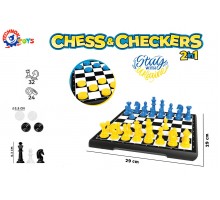 Іграшка "Набір настільних ігор ТехноК", шахи та шашки, арт.9055